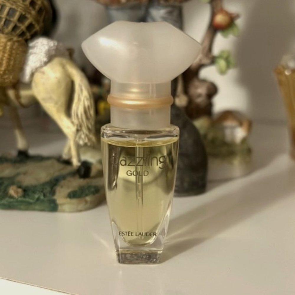 Vintage Estée Lauder Dazzling Gold Parfum Spray .17 fl oz
